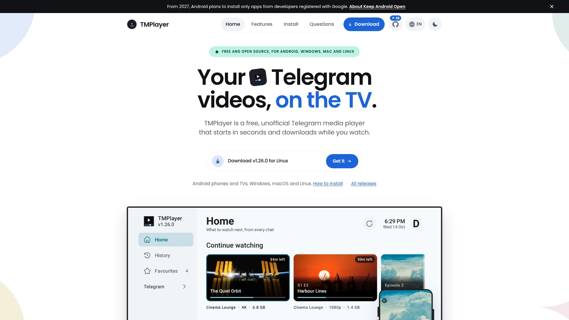 Screenshot of TMPlayer